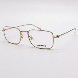 NEW MONTBLANC EYEGLASSES MB0212O 004 GOLD MEN EYEWEAR MONTBLANC